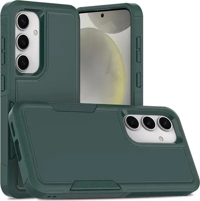 Immagine prodotto di Custodia per Samsung Galaxy S25/S24 - Cover posteriore Phonesta ImpactShield - Verde scuro