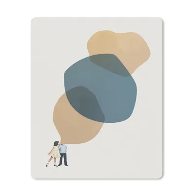 Produktbild von MuchoWow® Mauspad Mousepad Wolken - Retro - Mädchen 30x40 cm - Mousepads - Maus Mat - Pad - Mausunterlage - Mausmatten
