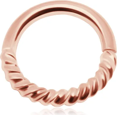 Produktbild von Ohrring Tragus Ohrpiercing 925 Sterling Silber in verschiedenen Farben Material - Silber rosévergoldet Stabdicke - 0,8 mm