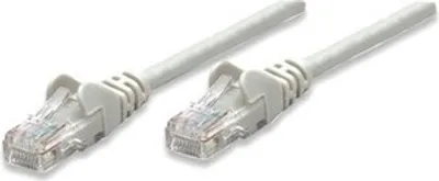 Produktbild von Manhattan 336758 Kategorie 6 Netzwerkkabel für Netzwerkgerät - Zweiter Anschluss: 1 x RJ-45 Network - Male - Patchkabel - Golden Beschichteter Kontakt - Grau