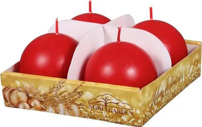 Obrázek produktu pro Nohel Garden Svíčka KOULE matná d6cm 4ks
