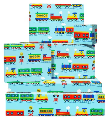 Productafbeelding van Cadeaupapier voor Babyjongens met 6 Vellen en Etiketten