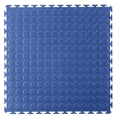 Immagine prodotto di Pavimentazione In Pvc Per Garage Magazzini Corridoi Palestre Eco - T Lock - Moneta - 498x498x6,5 Mm Blu - 498 mm