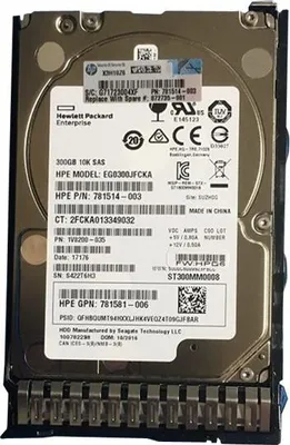 Imagen del producto de Disco duro HPE - 300 GB - 2.5" SFF (6.4 cm)