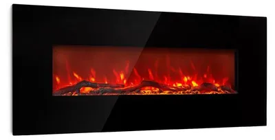 Obrázok produktu pre Klarstein Elektrický krb, elektrický krb do obývačky a interiéru, elektrický krb s LED plameňmi, ventilátorový ohrievač s časovačom, nastaviteľný termostat, ohrievač 1600 W