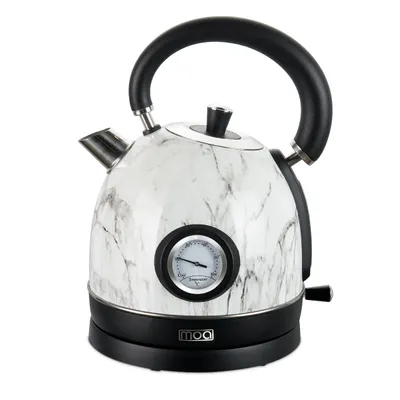 Produktbild von MOA Retro Wasserkocher - 1,8 Liter 2200 Watt - Farbe: Weiß Marmor - EK3TM