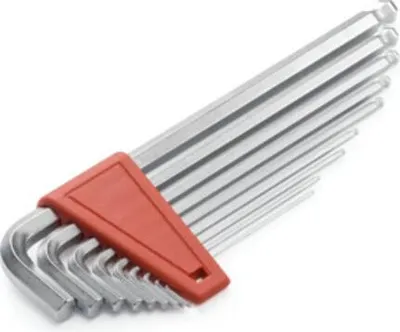 Immagine prodotto di PB Swiss Tools Set di cacciaviti angolari esagonali, con testa sferica, cromati, 9 pezzi