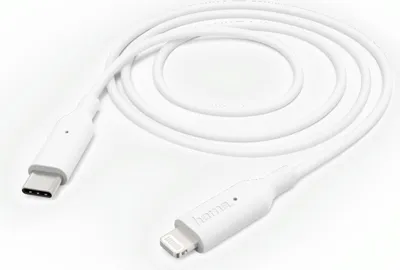 Produktbild von Hama Lade-/Datenkabel USB Type-C auf Lightning 1m weiß