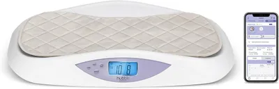 Productafbeelding van Slimme Babyweegschaal met Bluetooth en Verschoonmat - Wit