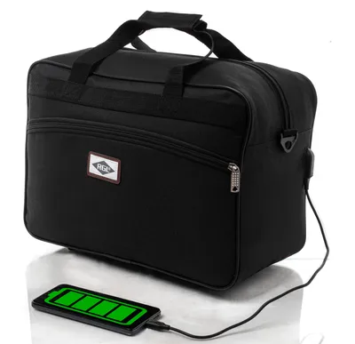 Produktbild von RGL 33B USB Flugzeugtasche Handgepäck Tasche mit USB Grösse: 40x20x25 Ryanair Farbe: Schwarz