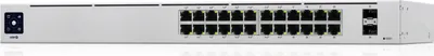 Image de Ubiquiti Switch UniFi 24xRJ45 GBit/2xSFP Managed 16xPoE 95W Gen2 19" Rack-Mountable, Fanless, 1,3" Touchscreen