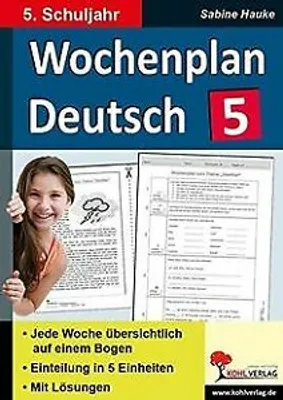 Produktbild von Wochenplan Deutsch 5