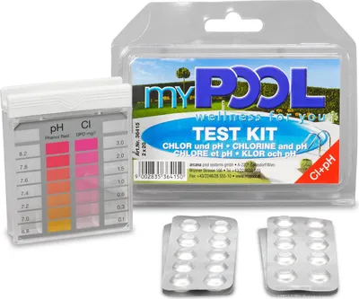 Produktbild von myPOOL Chlor/pH Testgerät inkl. 2x20 Tabletten