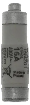 Zdjęcie produktu dla Wkładka bezpiecznikowa Eaton, niskonapięciowa, 16 A, 400 V AC, 50 kA, D01, gL/gG, IEC, zwłoczna 16NZ01