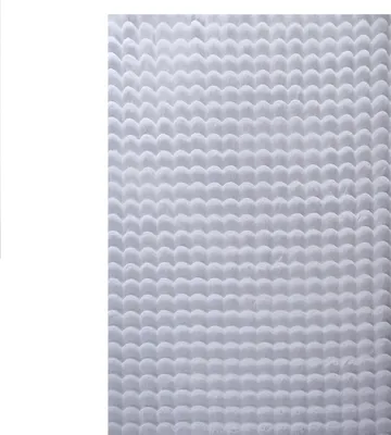 Produktbild von Teppich Wohnzimmer Hochflor Silber 200x290 Rechteck Unicolor - Einfarbig aus Polyester