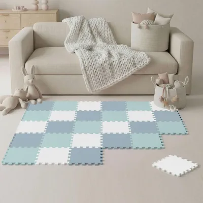 Image de 27 pièces Tapis de jeu pour bébé Tapis puzzle 30x30 Tapis d'éveil Tapis de sol Chambre d'enfant