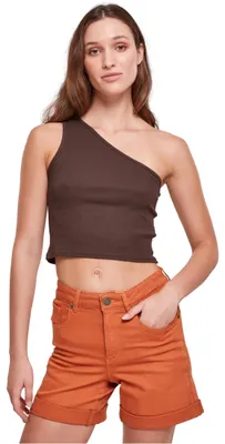 Immagine prodotto di Urban Classics - Top asimmetrico da donna marrone - XXL