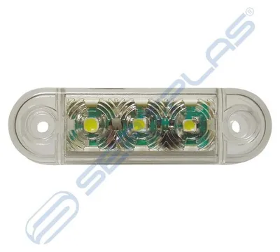 Obrázek produktu pro LED boční obrysové světlo 3 LED 12V-24V bílé