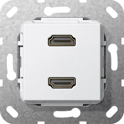Produktbild von GIRA HDMI 2fach Gender Changer 567103 Einsatz Reinweiß