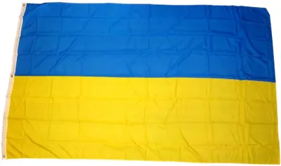 Obrázok produktu pre Vlajka Ukrajina 90 x 150 cm vlajka s 2 očkami 100g/m² hmotnosť tkaniny zdvihák vlajka záhradná dekorácia stožiar vlajka zdvihák vlajka
