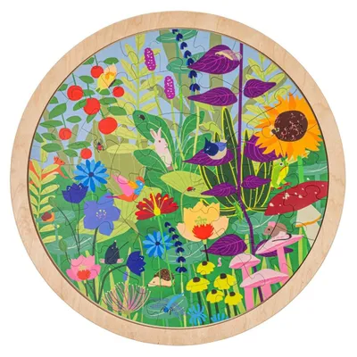 Immagine prodotto di Educo Puzzle da giardino Habitats - 49 pezzi