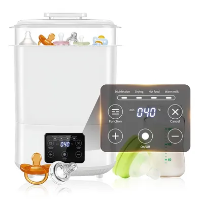 Produktbild von 3in1 Baby Sterilisator mit Trockner und Wärmer, Dampfgerät für Flaschen, Schnuller und Zubehör, BPA frei, Heißlufttrocknung für geborene