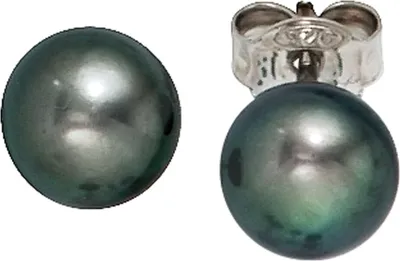Produktbild von JOBO Ohrstecker 925 Sterling Silber rhodiniert 2 Süßwasser Perlen Ohrringe
