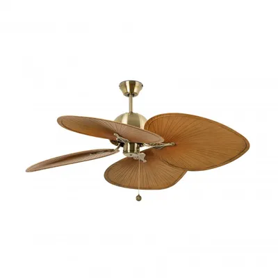 Image de Ventilateur de plafond avec chainette Cuba Or 132 cm