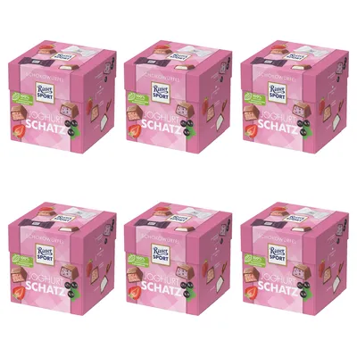Produktbild von Ritter Sport Schokowürfel Joghurt Schatz Mini Schokolade 176g 6er Pack
