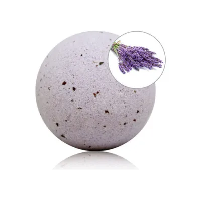 Produktbild von Lavendel Aroma Badebombe mit Rosenblüten 140 gr