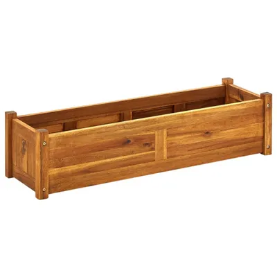 Immagine prodotto di The Living Store Letto da giardino rialzato in legno di acacia 100x30x25 cm