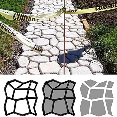 Produktbild von FATIVO Pflasterform Betonpflaster Gehweg Gießform Schablone Garten Schalungsform aus PP