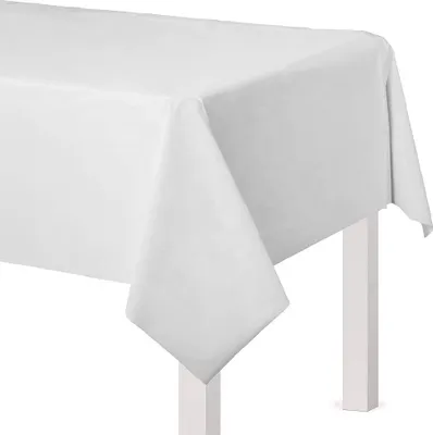 Produktbild von Weiße Tischdecke 140 × 260 cm – Klassische Tischwäsche für den Esstisch