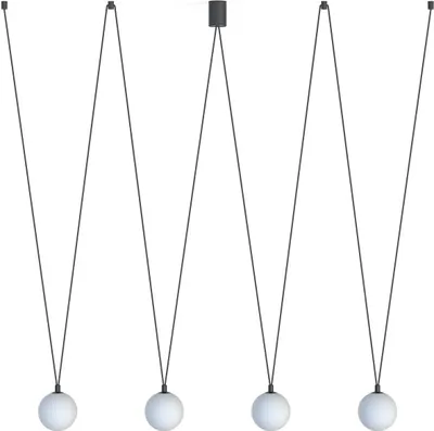 Obrázok produktu pre Luster SLING čierno-biely 4xG9x12W sklo rozmery: 122x160x12 cm IP20 Nowodvorski Lighting