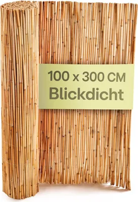 Produktbild von Schilf Balkon Sichtschutz -  es, Natürliches Schilf - Vielseitig Einsetzbar Im Innen- Und Außenbereich - Perfekt Für Balkone Und Gärten - 100 x 300cm