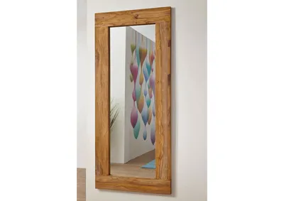 Produktbild von MASSIVMOEBEL24 Spiegel Sheesham 185x4x80 braun geölt NATURE BROWN #842