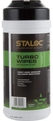 Immagine prodotto di STALOC Turbo Wipes | salviette umide per la pulizia | 80 salviette in un secchio