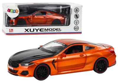 Obrázek produktu pro Sportovní auto z kovu s frikčním pohonem a otevíracími částmi, měřítko 1:24, oranžové