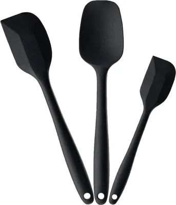Produktbild von Silikon Spatel Set 3-teilig, Hitzebeständig, Spülmaschinenfest, BPA-frei, zum Kochen und Backen