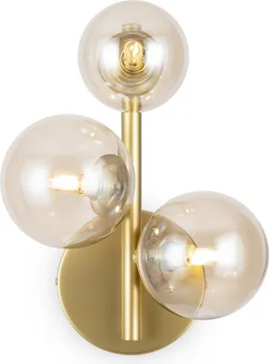 Produktbild von Maytoni Moderne Wandleuchte Dallas 3xG9 excl. in Gold aus Metall Glas 28 W für Küche, Schlafzimmer, Wohnzimmer, Esszimmer, Lobby