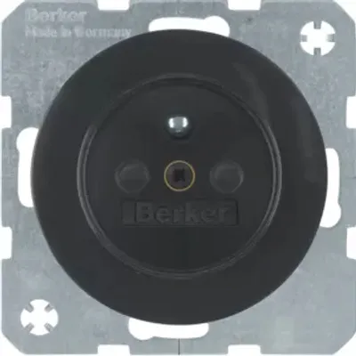 Produktbild von Berker Steckdose 6768762045 R.1/R.3 schwarz, glänzend