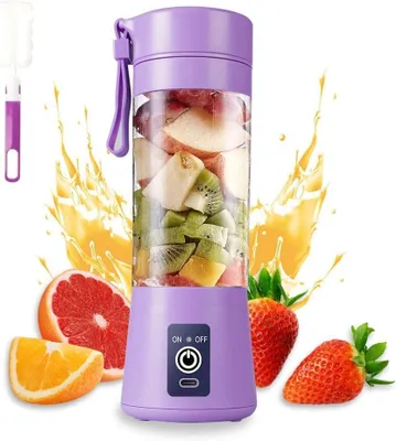 Produktbild von Mini-Reisemixer für Milchshakes und Smoothies mit USB-Ladefunktion, 380 ml, 6 Klingen