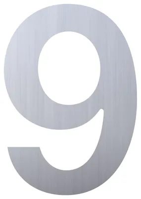 Produktbild von Hausnummer ''9'' Edelstahl