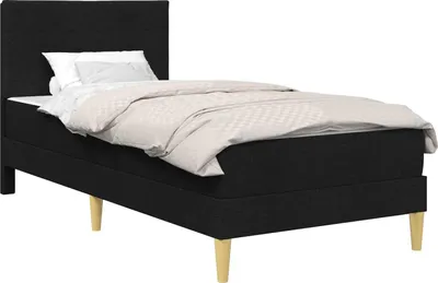 Produktbild von Bettrahmen Schwarz 90 x 200 cm Polyester
