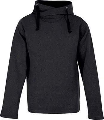 Produktbild von Heather Hoodie 60-40 Herren, Schwarz-Melange, XL