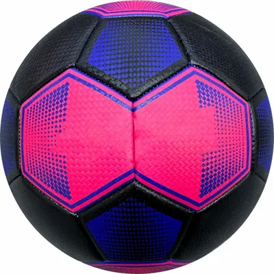 Produktbild von New Sports Fußball schwarz/pink, Größe 4 unaufgeblaswen