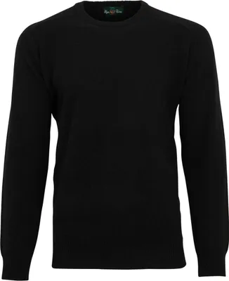 Produktbild von Alain Paine Pullover Rundhalsausschnitt schwarz Wolle