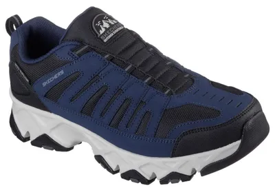 Immagine prodotto di Skechers Relaxed Fit® Crossbar – Cedar 237345-NVBK, scarpe da outdoor da uomo, sneaker da trekking in pelle e mesh, impermeabili, taglia 44 EU