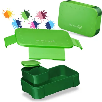 Produktbild von My Vesperbox® Brotdose für Kinder mit Fächern [MINI LITE] - Lunchbox mit Trennfächern - Bento Box - Jausenbox - Brotzeitbox für Schule & Kindergarten - Vesperdose für Jungen & Mädchen