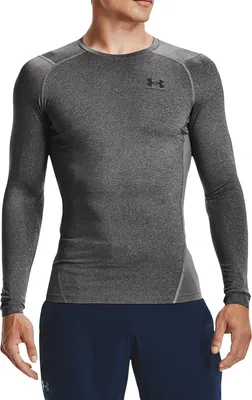 Produktbild von Under Armour HeatGear Langarm-Baselayer-T-Shirt, Grau XL